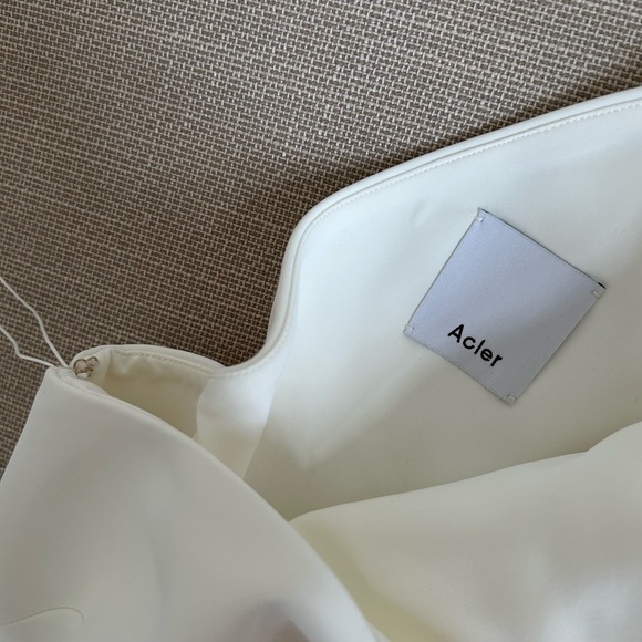 Acler Cream One-Shoulder Mini Dress - Picture 8 of 12